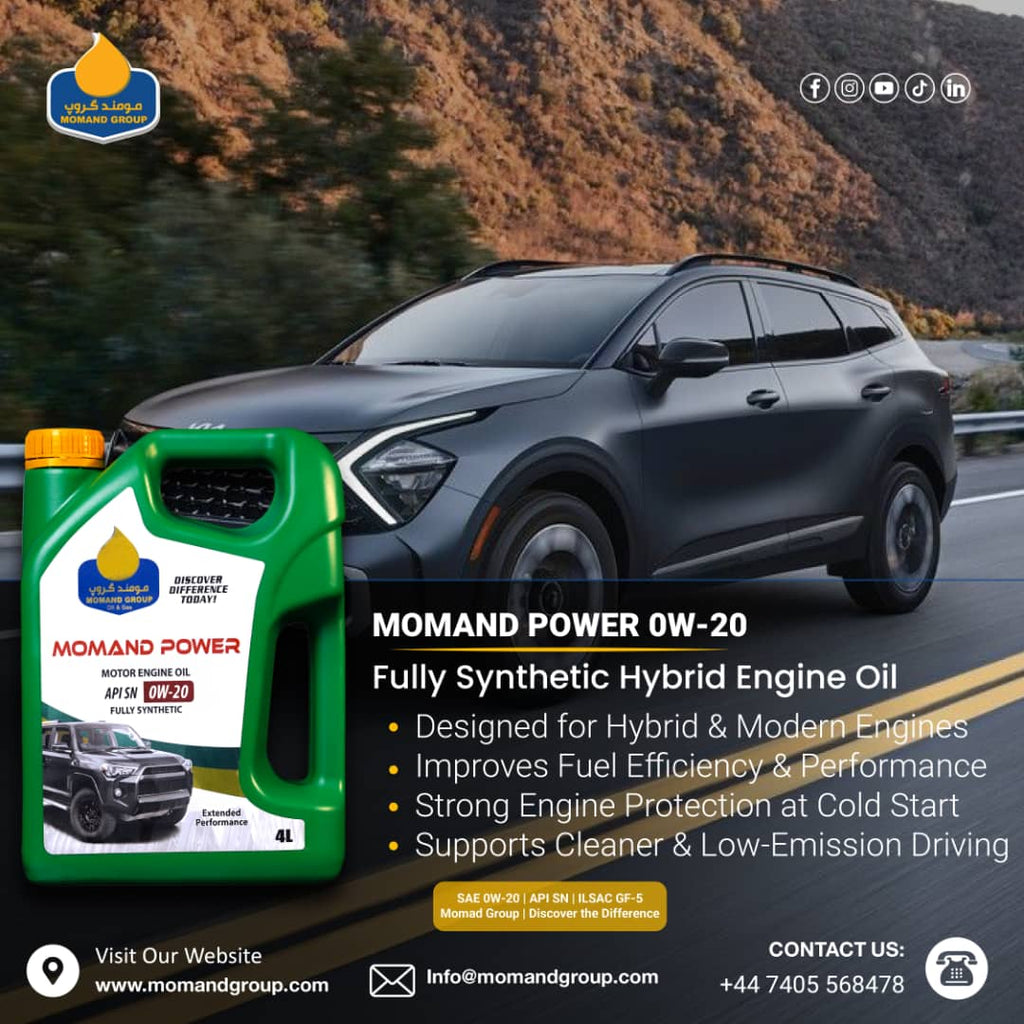 MOMAND 0W20 API SN full Synthetic Engine Oil  20L (4 X 5L).